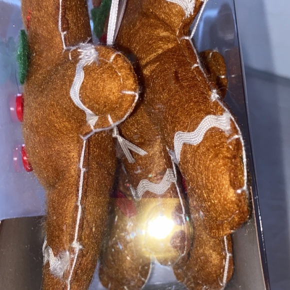 NEW - ‘Holiday Time’ 3pc Gingerbread Man Fabric Ornaments - Picture 8 of 8